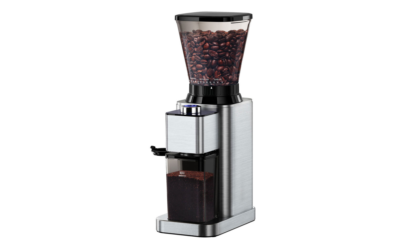 IAGREEA Anti Static Conical Burr Coffee Grinder With 48 Precise Settings,  Adjustable Burr Mill Coffee Bean Grinder For 2 12 Cups, With Precision  Electronic Timer, Black From Juulpod, $46.28